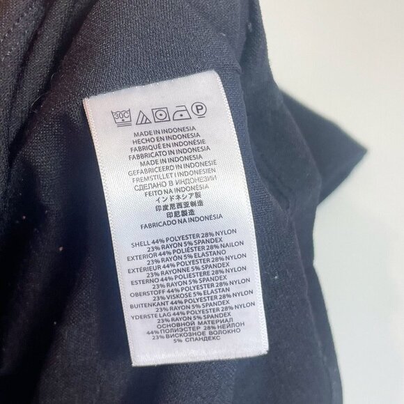 Michael Kors Womens Striped Long Sleeve Sheath Dress Black 2 Zipper Sleeve - Picture 6 of 10